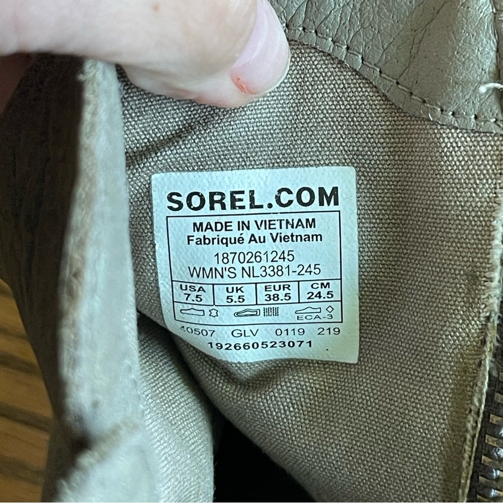 Sorel Womens Cate Bootie Leather NL3381-245 Size 7.5 - Picture 6 of 7